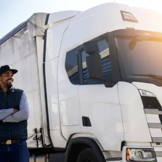 Logistiek Vrachtwagen chauffeur